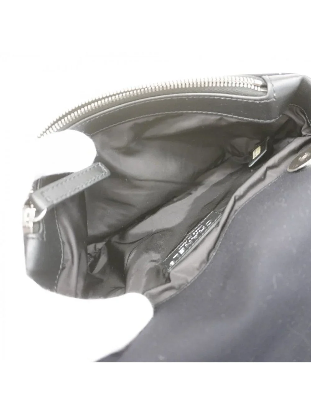 Chanel Waist Bag Jersey Black Silver - Picture 4 of 7